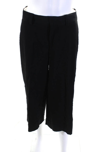 L'Agence qWomens High Rise Wide Leg Dress Pants Black Size 8