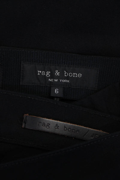 Rag & Bone Jean Womens Skinny Leg Jeans Dress Pants Black Size 28 6 Lot 2