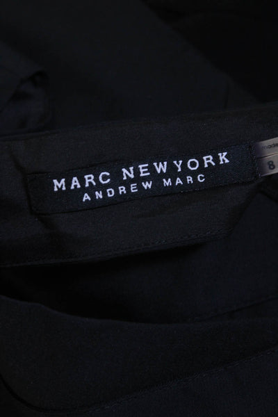 Marc New York Womens Short Sleeve Cutout Knee Length Sheath Dress Black Size 8