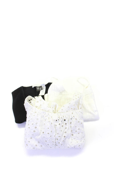 Zara Babaton Rhythm Womens Blouses Crop Tops White Size XS S Lot 3