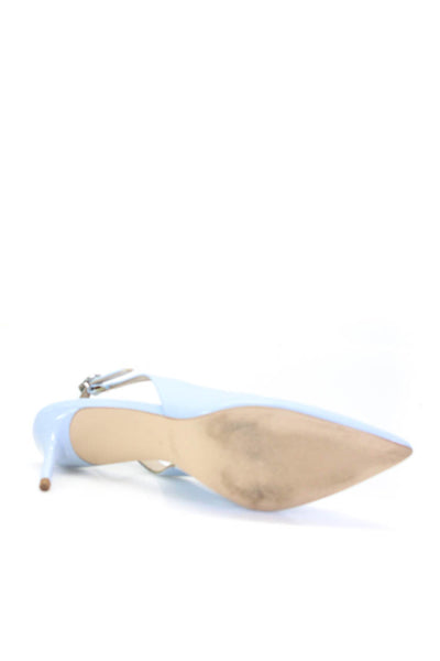 Zara Womens Stiletto Pointed Slingback Pumps Black Blue Suede Patent 39 Lot 2