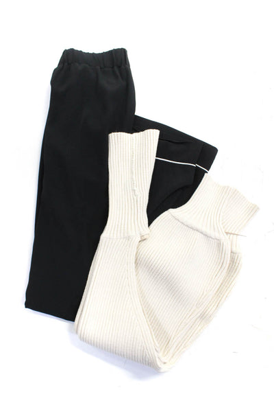 Zara Womens Pants Trousers Cropped Sweater Top Beige Size XS M Lot 2