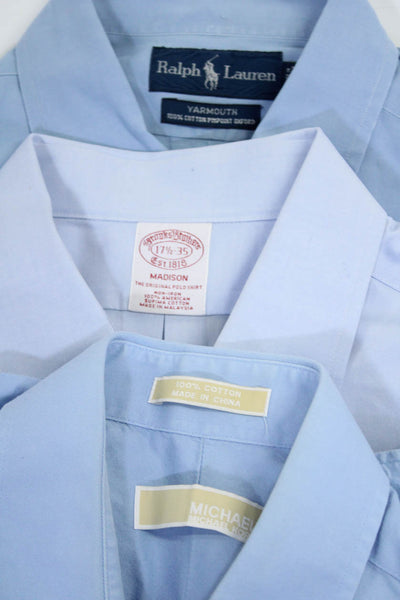 Ralph Lauren Women's Collared Button Down Long Sleeves Shirt Blue Size 17 Lot 3