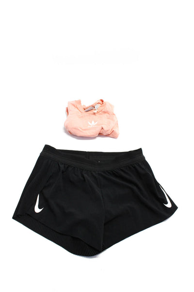 Adidas Nike Womens Tank Top Shorts Pink Black Size Extra Small Small Lot 2