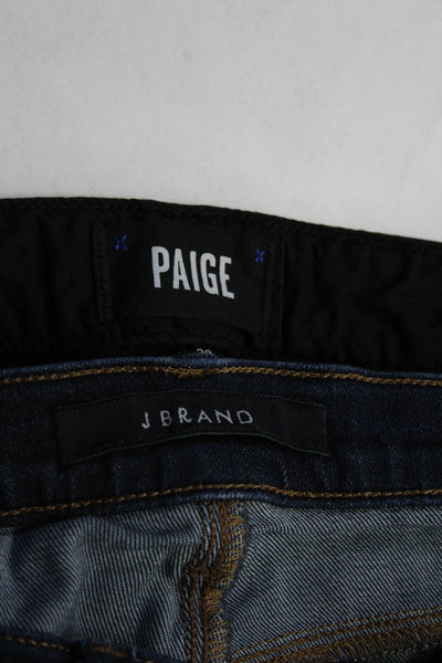 Paige J Brand Womens High Rise Skinny ANkle Jeans Black Blue Size 28 Lot 2