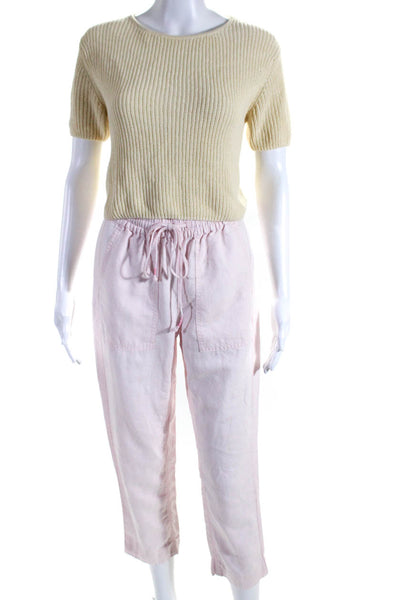 Zara J Crew Womens Sweater Top Cargo Pants Beige Size L XXS Lot 2