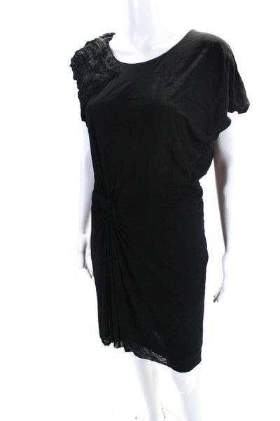 Yigal Azrouel Womens Dolman Sleeve Matte Jersey Wiggle Dress Black Size 6