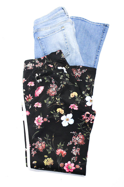 Pam & Gela 7 For All Mankind Women Floral Leggings Boot Cut Jeans 28 Medium Lot2