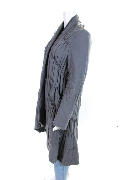 Cartonnier Anthropologie Womens Gray Cowl Neck Long Sleeve Puffer Coat Size S