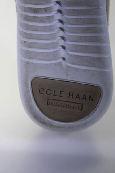 Cole Haan Women's Round Toe Lace Up Rubber Sole Sneaker Beige Size 7.5
