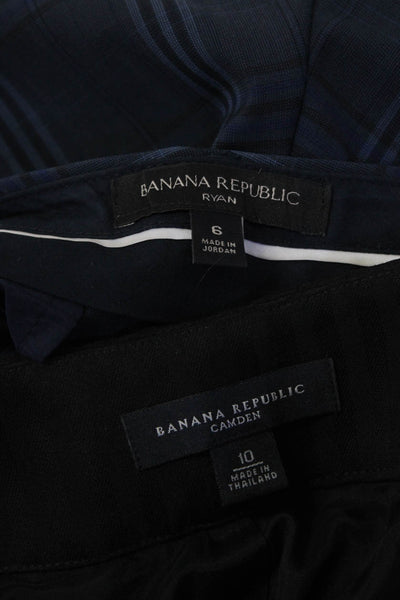Banana Republic Womens Striped Straight Wide Leg Pants Size 6 10 Lot 2