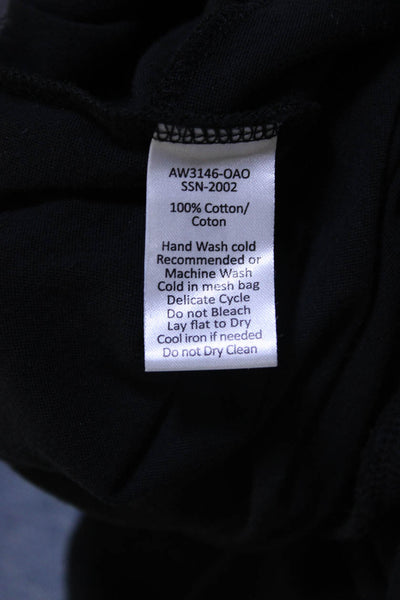 ATM Women's Square Neck Spaghetti Straps Smocked Waist Jumpsuit Black Size S