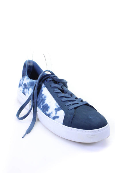 Greats Brookyln Mens Blue Tie Dye Low Top Fashion Sneakers Shoes Size 10.5