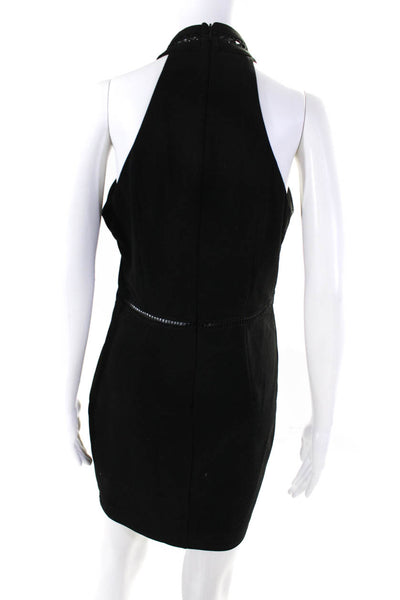 By The Way Womens Back Zip High Neck Keyhole Shift Dress Black Size Medium