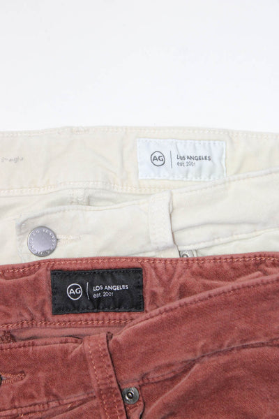 Adriano Goldschmied Womens Mari High Rise Pants Brown Beige Size 30 Lot 2