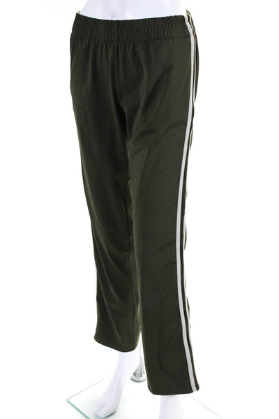 Splits 59 Womens Side Stripe Mid Rise Track Pants Sweatpants Olive Green Size XS