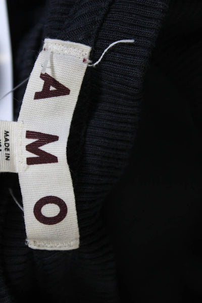 Amo Womens Sleeveless Crew Neck Ribbed Knit Sheath Dress Dark Gray Size XS