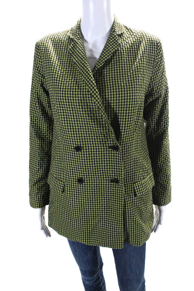 CAPULET Womens Dylan Double Breasted Blazer Green Size 2 12424650
