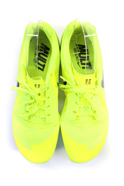 Nike Womens Low Top Lace Up Track Field Lace Up Cleats Neon Green Size 9