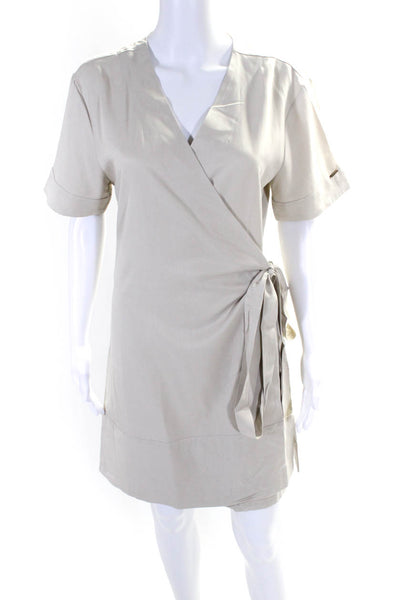 Cozy Earth Women's Cozy Earth Coastal Comfort Reversible Wrap Dress - Sand - L