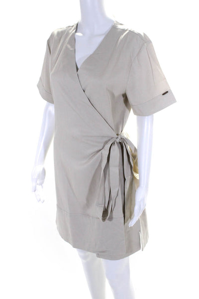 Cozy Earth Women's Cozy Earth Coastal Comfort Reversible Wrap Dress - Sand - L