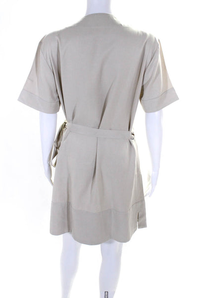 Cozy Earth Women's Cozy Earth Coastal Comfort Reversible Wrap Dress - Sand - L