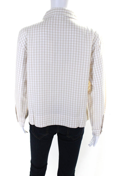 Cozy Earth Women's Long Sleeve Button Down Sunkissed Gingham XXL