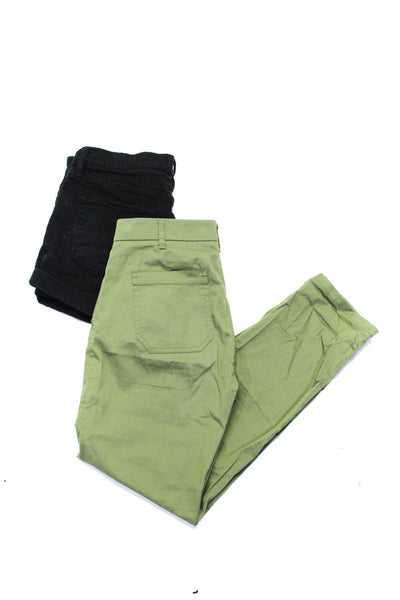 Frame J Crew Womens Black Cotton Mid-Rise Cutoff Denim Shorts Size 27 25 lot 2