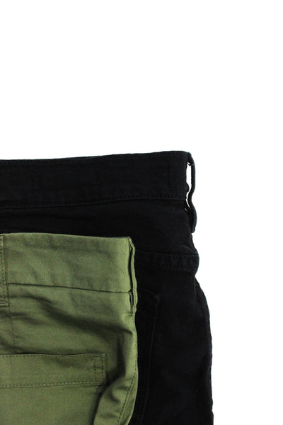 Frame J Crew Womens Black Cotton Mid-Rise Cutoff Denim Shorts Size 27 25 lot 2
