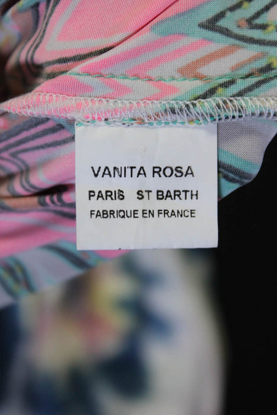 Vanita Rosa Womens Multicolor Fringe Detail Peep Chest Drop Waist Dress Size S