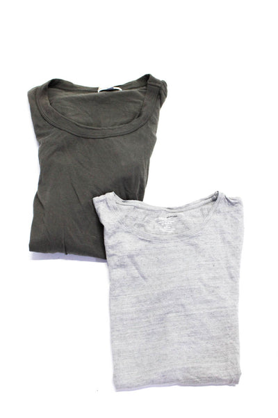 Majestic Filatures James Perse Womens Scoop Neck Tee Shirts Gray Size 2 3 Lot 2