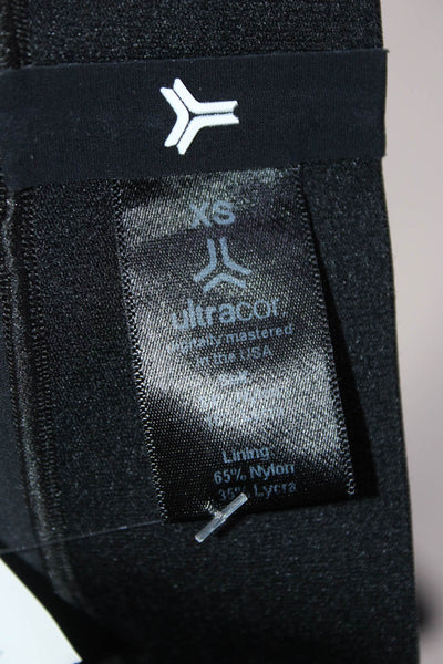Ultracor Womens Graphic Print Skinny Leg Athletic Leggings Black Size XS
