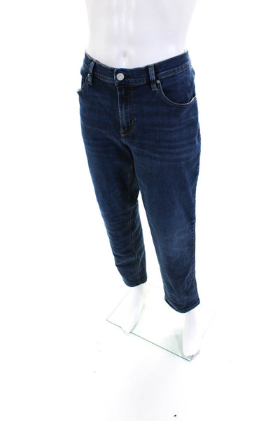 Hudson Mens Cotton Denim Mid-Rise Slim Straight Leg Blake Jeans Blue Size 32