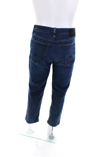 Hudson Mens Cotton Denim Mid-Rise Slim Straight Leg Blake Jeans Blue Size 32