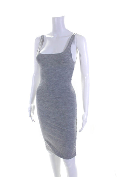 Zara Women's Scoop Neck Sleeveless Bodycon Midi Dress Gray Size  S Lot 2