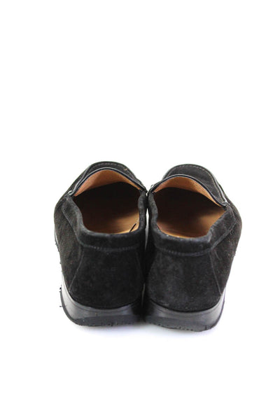 Gravati Womens Velvet Slide On Loafers Black Size 7.5 Medium
