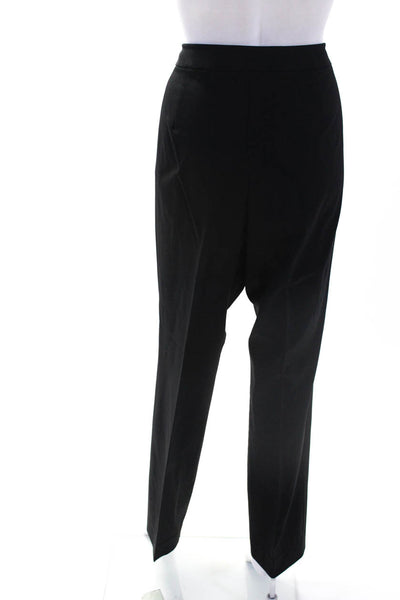 Lafayette 148 New York Womens Zip Hook & Eye Straight Dress Pants Black Size 12