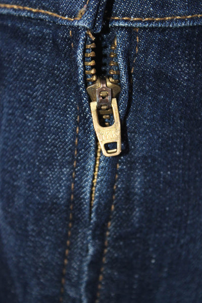 Frame Denim Womens Cotton Denim High-Rise Flared Hem Jeans Dark Blue Size 29