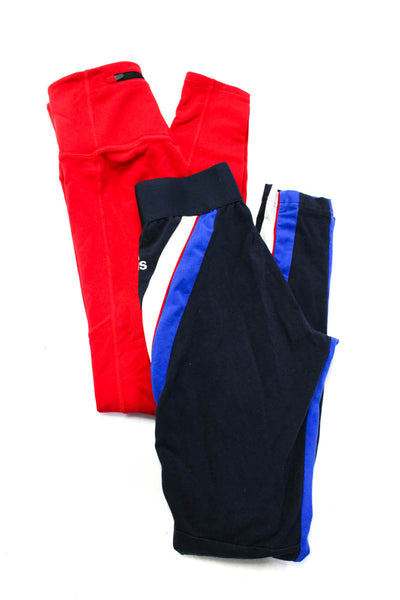 All Access Adidas Womens High Rise Ankle Leggings Red Blue Size Small Lot 2