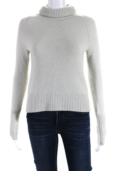 J Crew Women's Turtleneck Long Sleeves Pullover Sweater Gray Size XXS