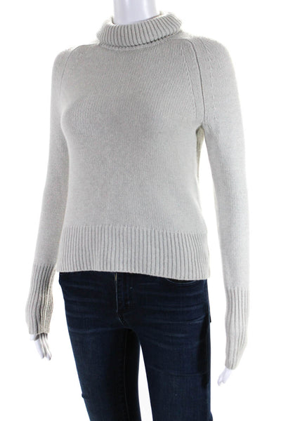 J Crew Women's Turtleneck Long Sleeves Pullover Sweater Gray Size XXS