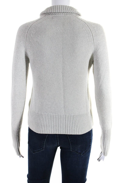 J Crew Women's Turtleneck Long Sleeves Pullover Sweater Gray Size XXS