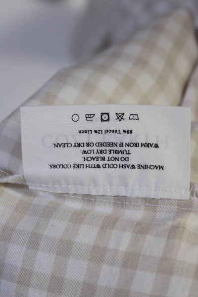 Cozy Earth Women's Long Sleeve Button Down Sunkissed Gingham XL