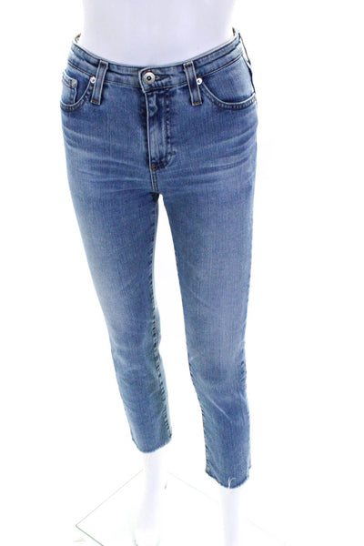 Adriano Goldschmied Womens High Rise The Isabelle Jeans Blue Cotton Size 25