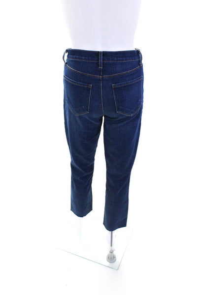L'Agence Womens Sada Cropped Slim Leg Jeans Blue Cotton Size 25