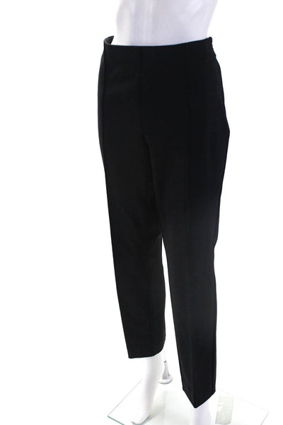 Lafayette 148 New York Womens Side Zip Pleated Trouser Pants Black Size 10