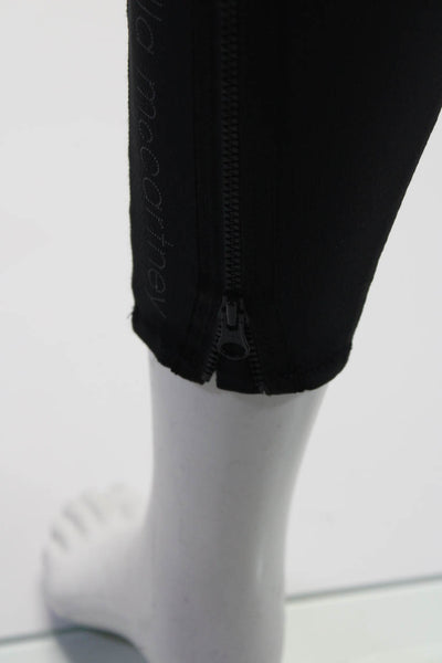 Adidas by Stella McCartney Womens High Rise Logo Ankle Leggings Black Size Small