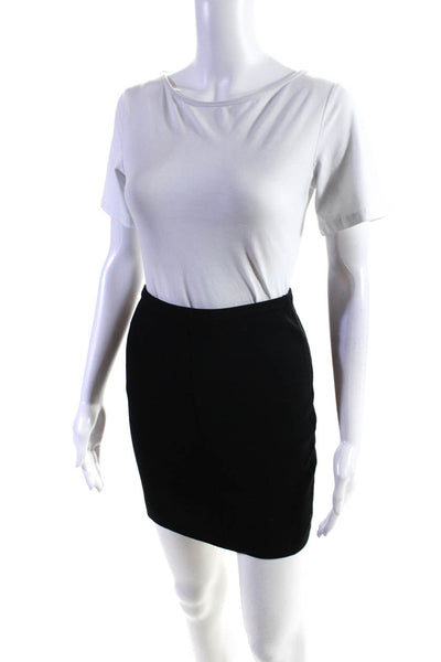 Torn by Ronny Kobo Womens Elastic Waistband Knit Pencil Skirt Black Size Small