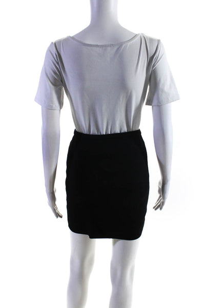 Torn by Ronny Kobo Womens Elastic Waistband Knit Pencil Skirt Black Size Small