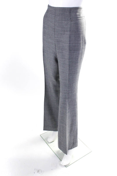 Akris Women's Zip Closure Straight Leg Work Wear Dress Pant Gray Size 12